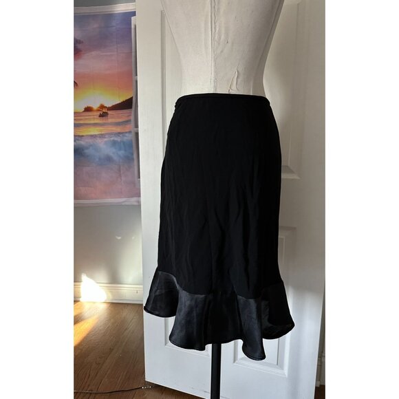 Context brand T-Matte JSY Essentia Skirt satin ruffle hem SMALL - Picture 2 of 4